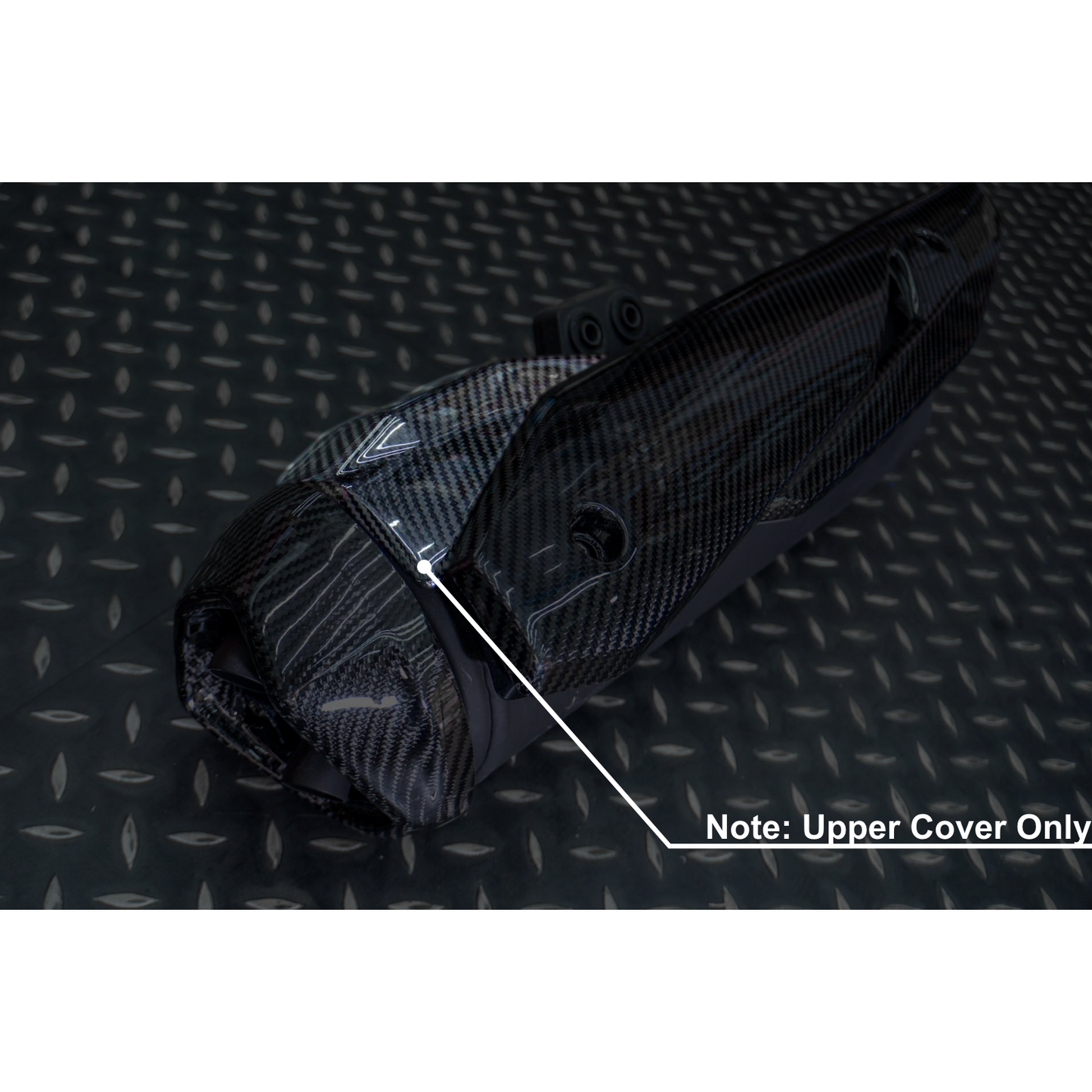 MOS Carbon Fiber Muffler Upper Cover for Kymco AK550 18-24 / AK550 Premium 22-24