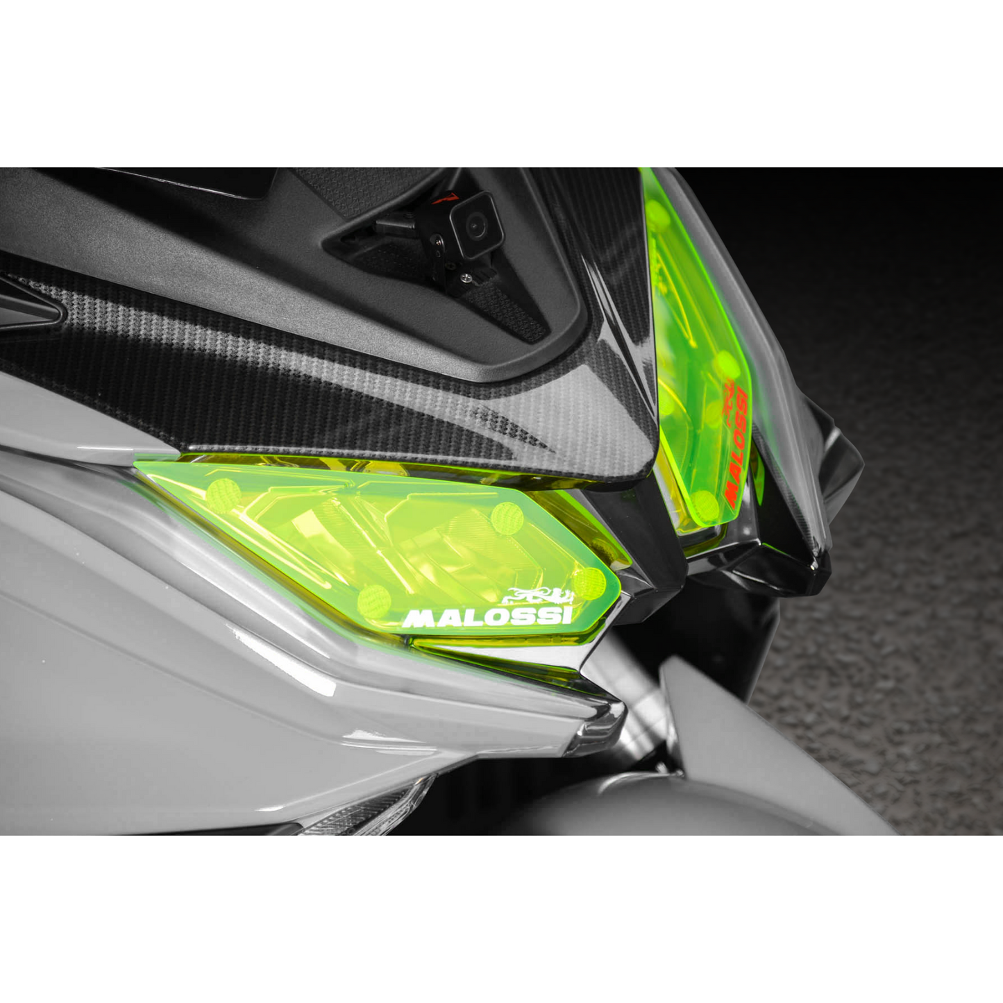 MOS Carbon Fiber Front Mask V Shape Cover for Kymco AK550 2018 - 2024