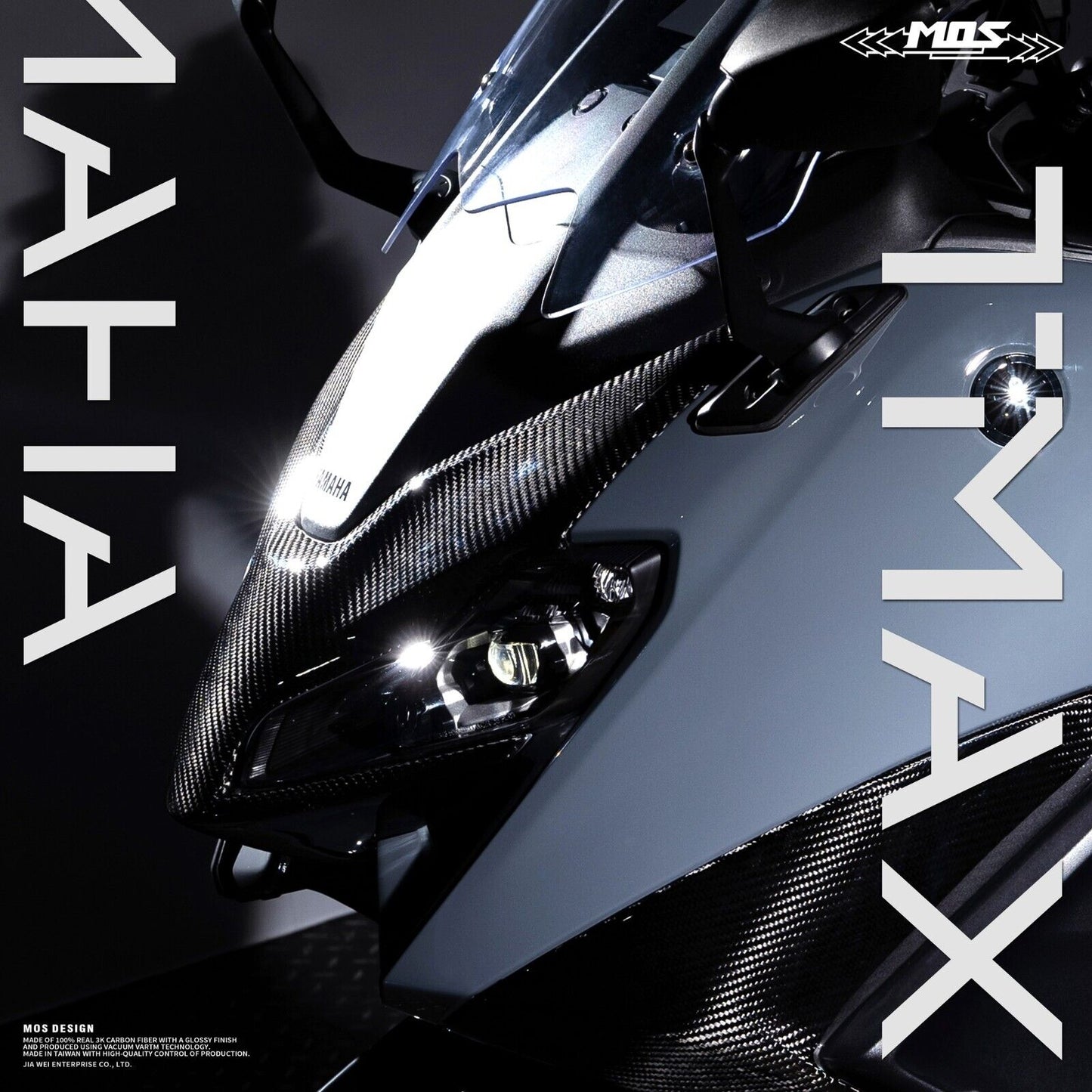 MOS Carbon Fiber Front Cover for Yamaha TMAX 560 2022-2023