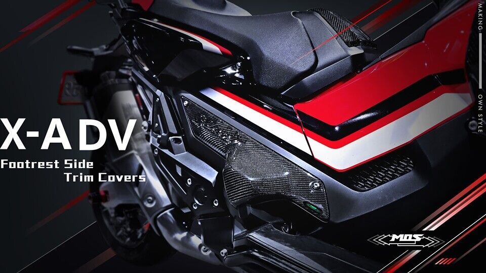 MOS Carbon Fiber Footrest Side Trim Covers for Honda X-ADV 750 2017-2020