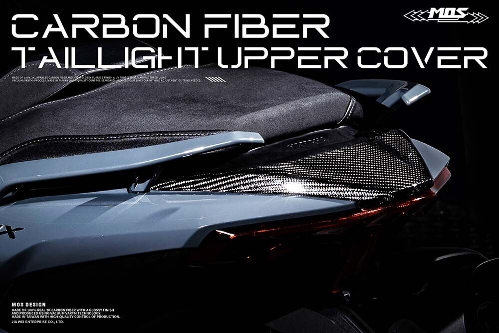 MOS Carbon Fiber Taillight Upper Cover for Yamaha TMAX 560 2022-2023