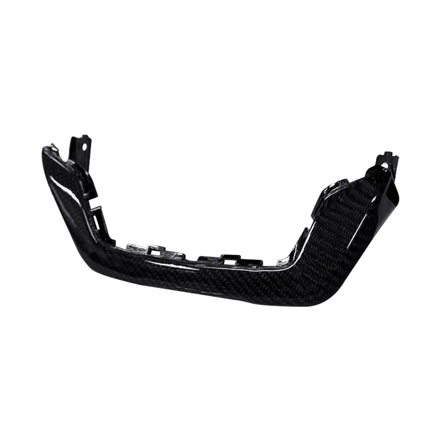 Sleek Wrapped Carbon Fiber Headlight Upper Cover for Yamaha Zuma 125 2022 - 2024