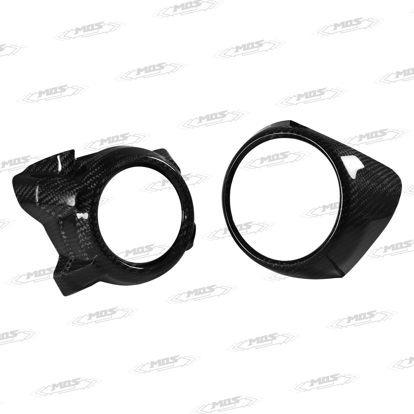MOS Carbon Fiber Headlight Covers Set for Yamaha Zuma 125 2022 - 2024