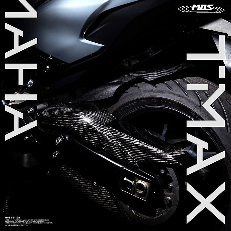 MOS Carbon Fiber Belt Chain Upper Cover for Yamaha TMAX 560 2022 2023
