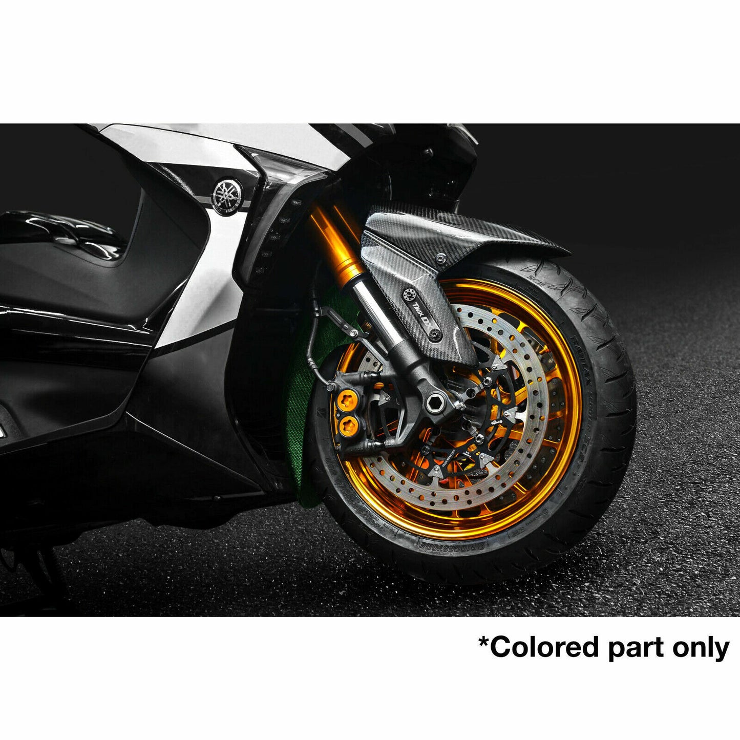 MOS Carbon Fiber Front Fender Rear Part for Yamaha TMAX 530 560 2017-2021