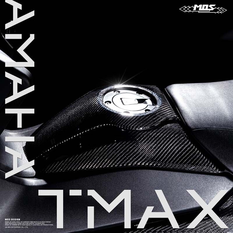 MOS Carbon Fiber Fuel Tank Cap Cover for Yamaha TMAX 560 2022-2023
