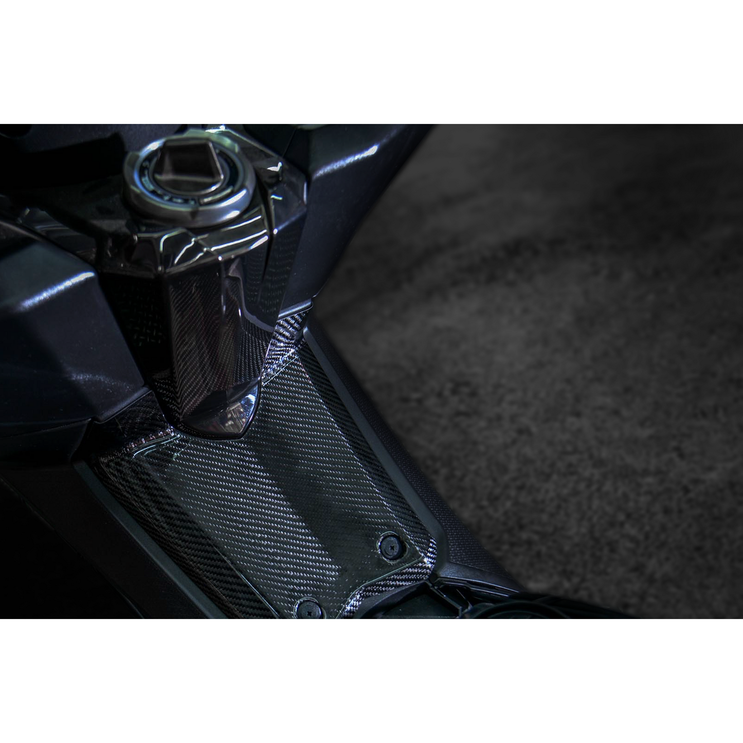 MOS Carbon Fiber Ignition Switch Frame Cover for Kymco AK550 2018 - 2024