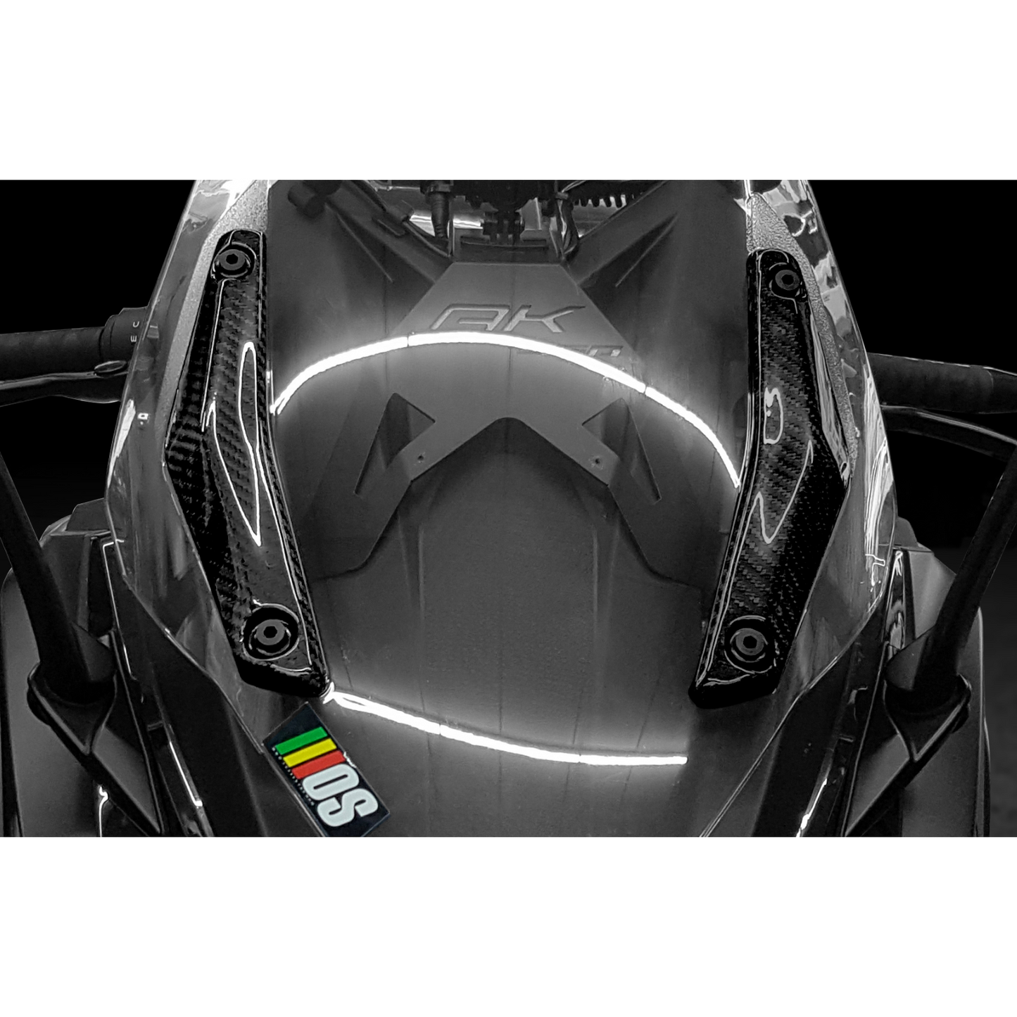 MOS Carbon Fiber Windshield Side Covers for Kymco AK550 2018 - 2024