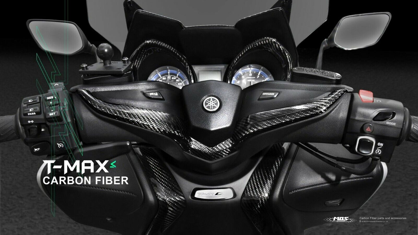 MOS Carbon Fiber Handlebar Trim Cover for Yamaha TMAX 530 560 2017-2021