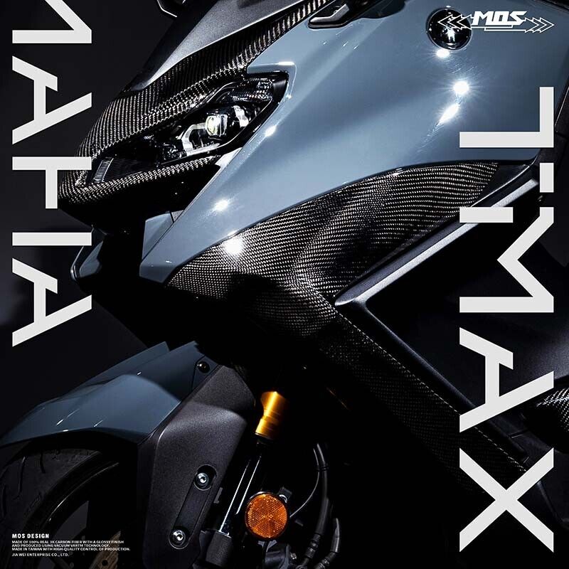 MOS Carbon Fiber Front Side Covers for Yamaha TMAX 560 2022-2023