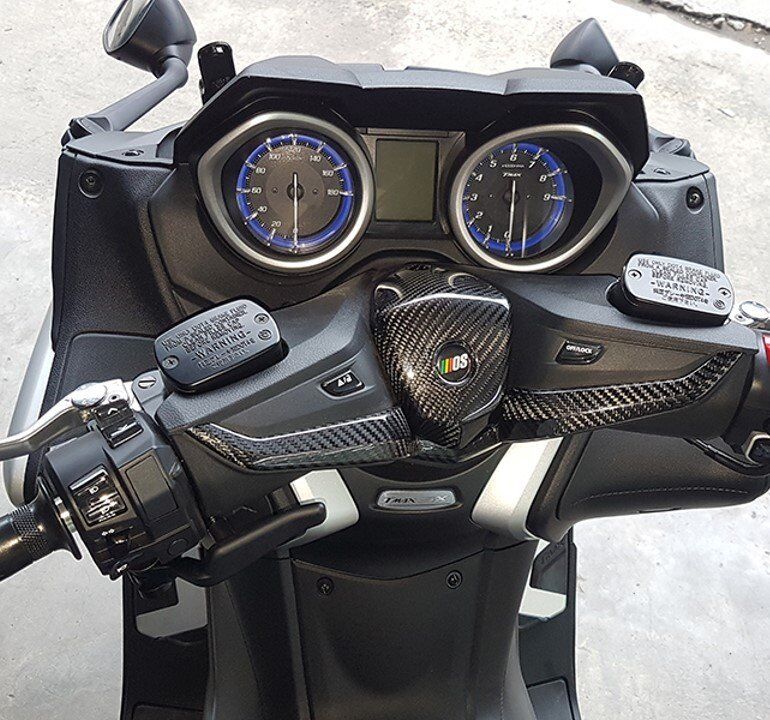 MOS Carbon Fiber Handlebar Central Cover for Yamaha TMAX 530 560 2017-2021