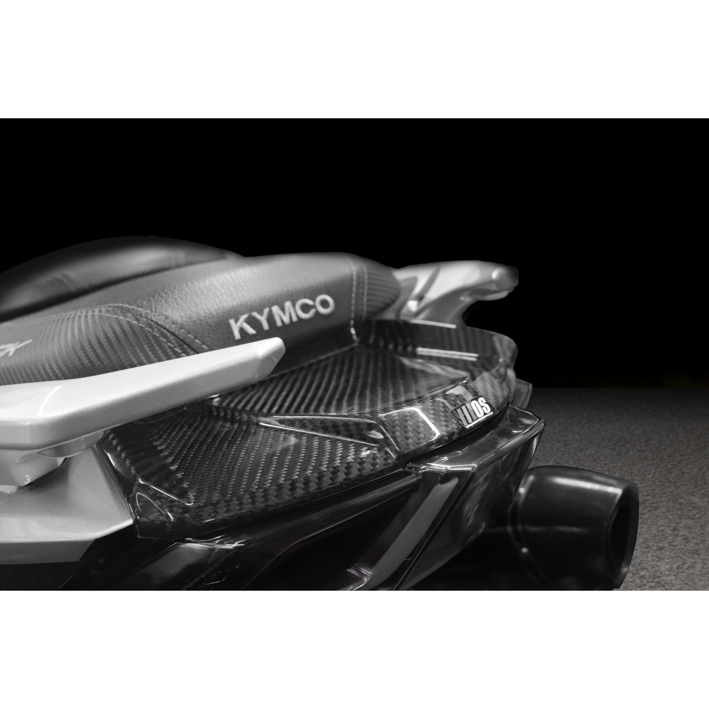 MOS Carbon Fiber Taillight Upper Cover for Kymco AK550 2018 - 2024