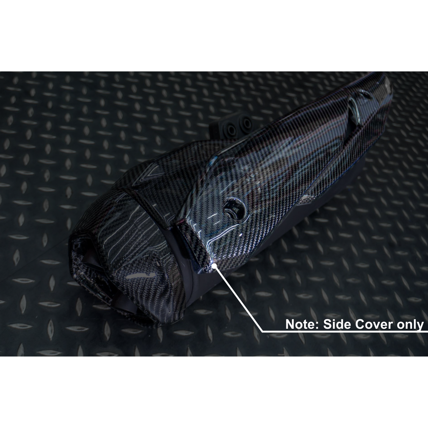 MOS Carbon Fiber Muffler Cover for Kymco AK550 18-24 / AK550 Premium 22-24