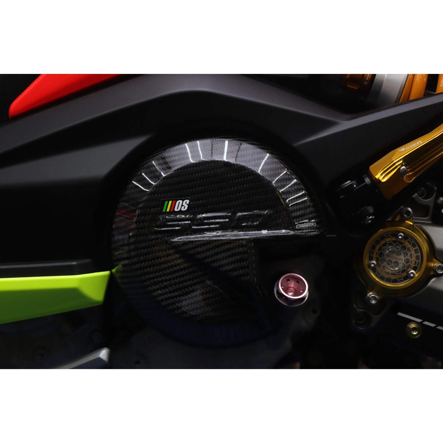 MOS Carbon Fiber Grille Assy Left Board Cover for Kymco AK550 2018 - 2024