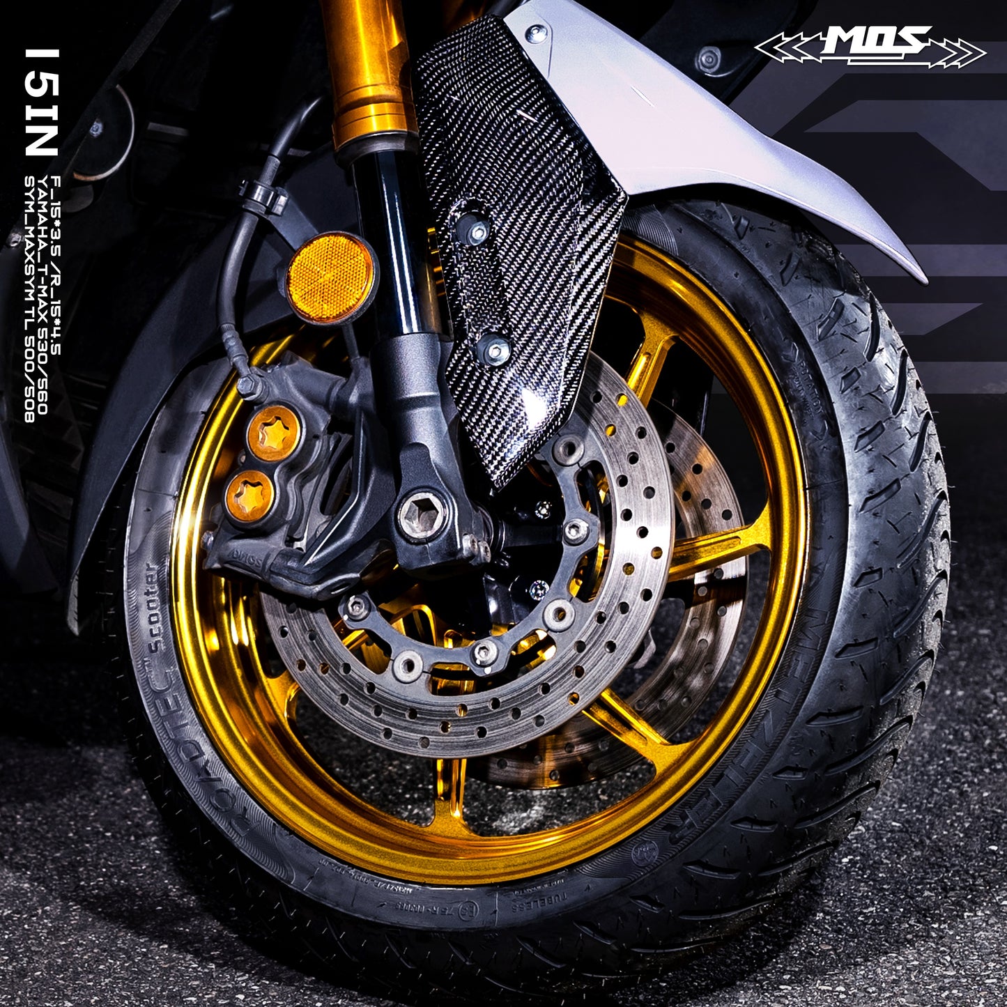 Forged Aluminum Alloy Wheel TF07 for Yamaha TMAX 530 560 Series
