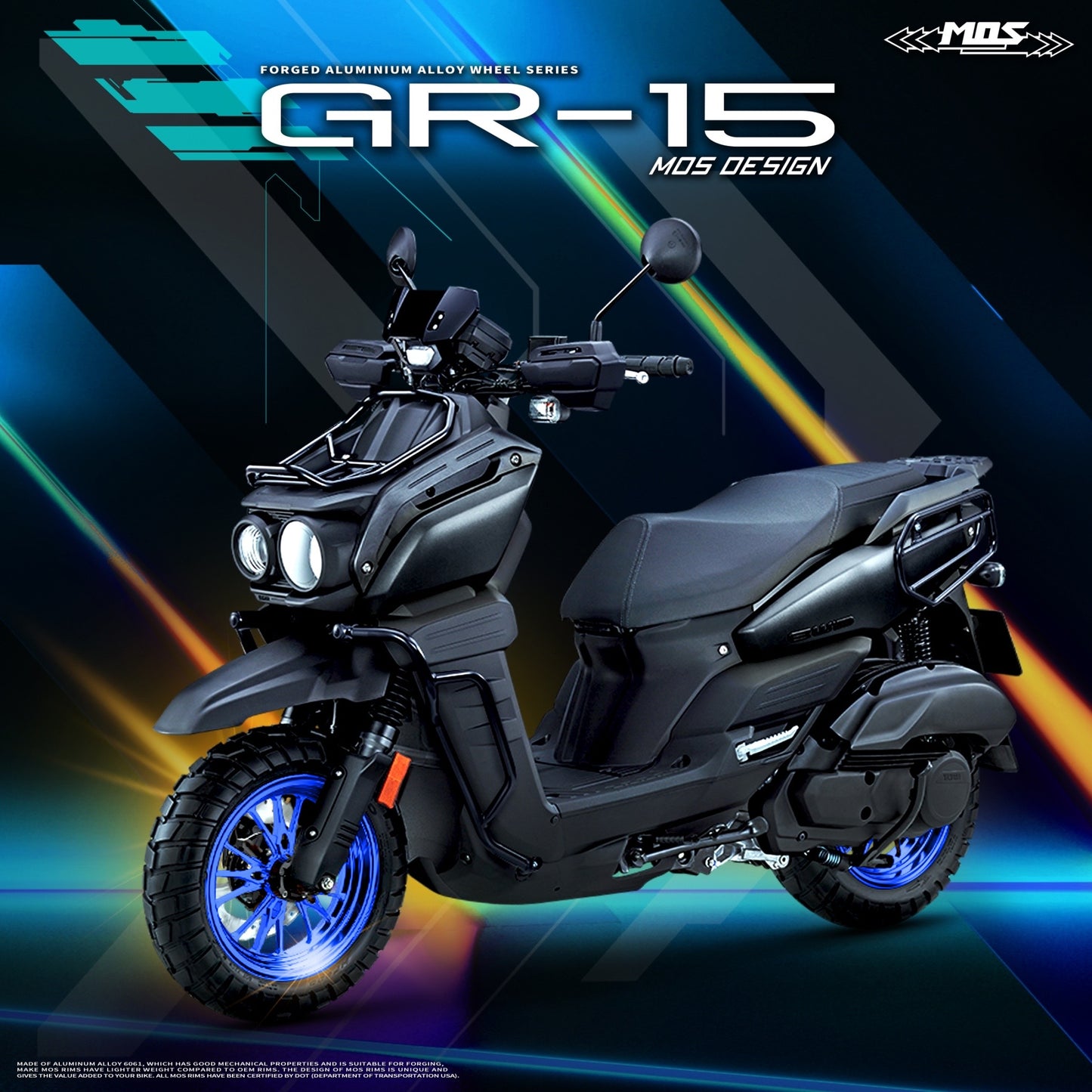 Forged Aluminum Wheel GR15 for Yamaha Zuma 125 2022-2025 / Cygnus Gryphus 2020-2025