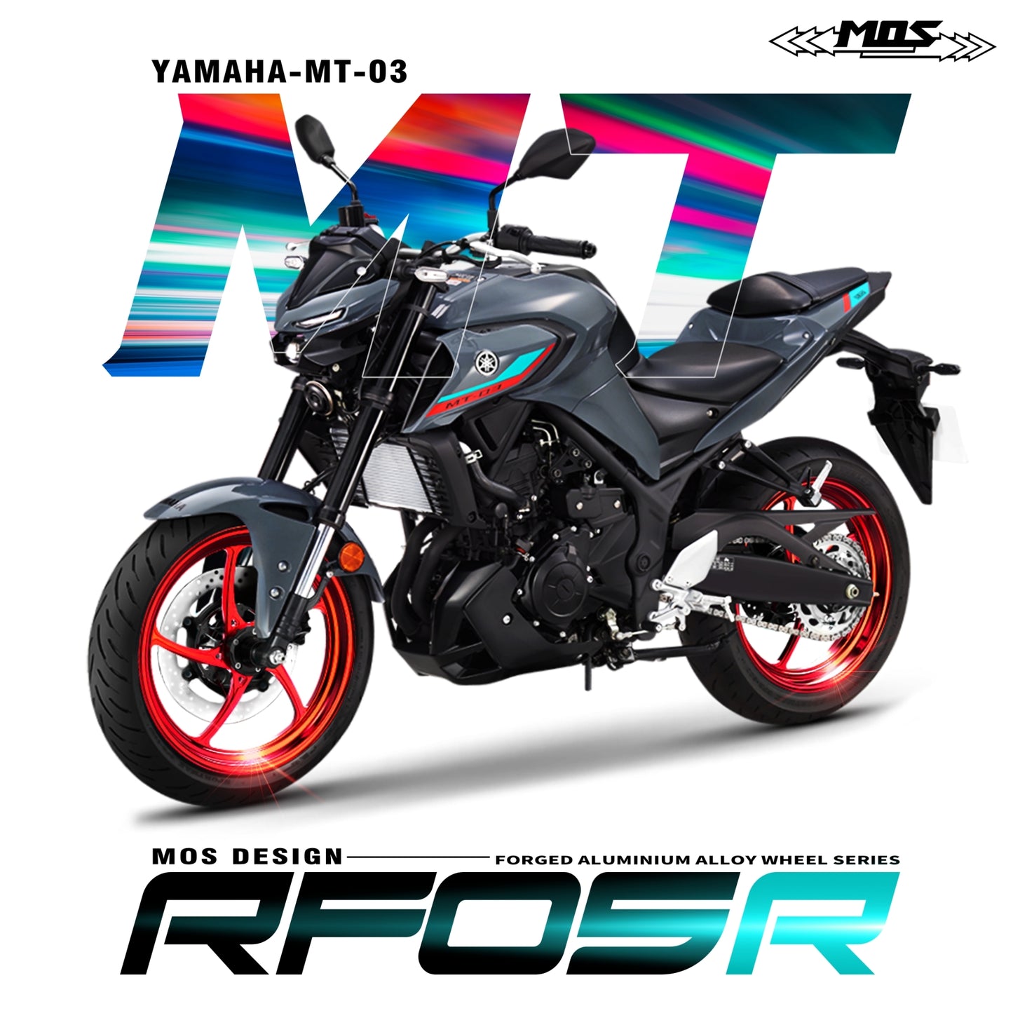 Forged Aluminum Alloy Wheel RF05R for Yamaha YZF-R25 / YZF-R3 / MT-25 / MT-03 ABS 2015-2025