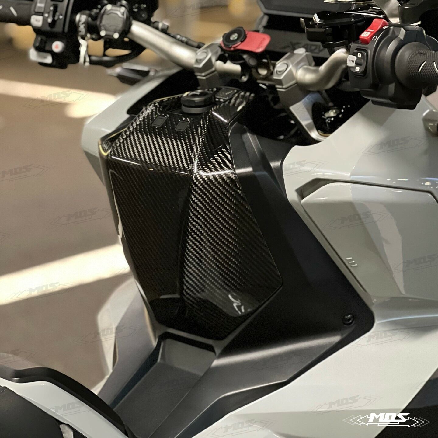 MOS Carbon Fiber Upper Cowl and Fuel Tank Cover for Honda X-ADV 750 2021-2024