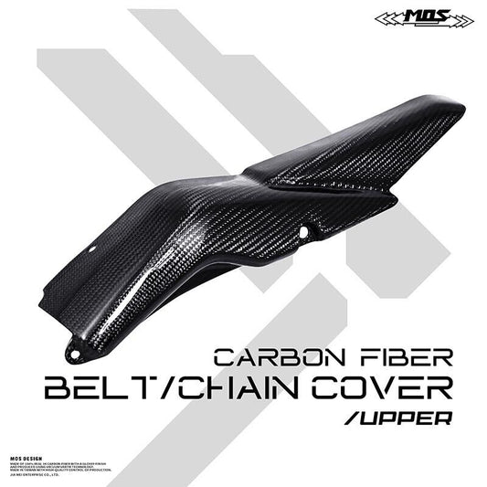 MOS Carbon Fiber Belt Chain Upper Cover for Yamaha TMAX 560 2022 2023