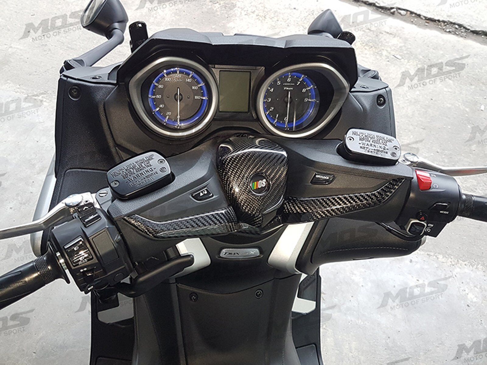 MOS Carbon Fiber Handlebar Trim Cover for Yamaha TMAX 530 560 2017-2021
