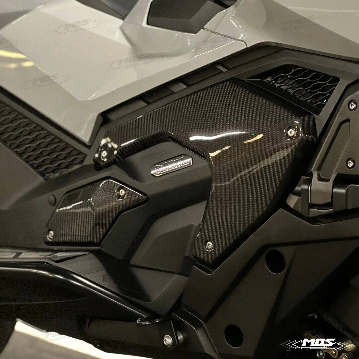 MOS Carbon Fiber Footrest left Side Cover for Honda X-ADV 750 2021-2023