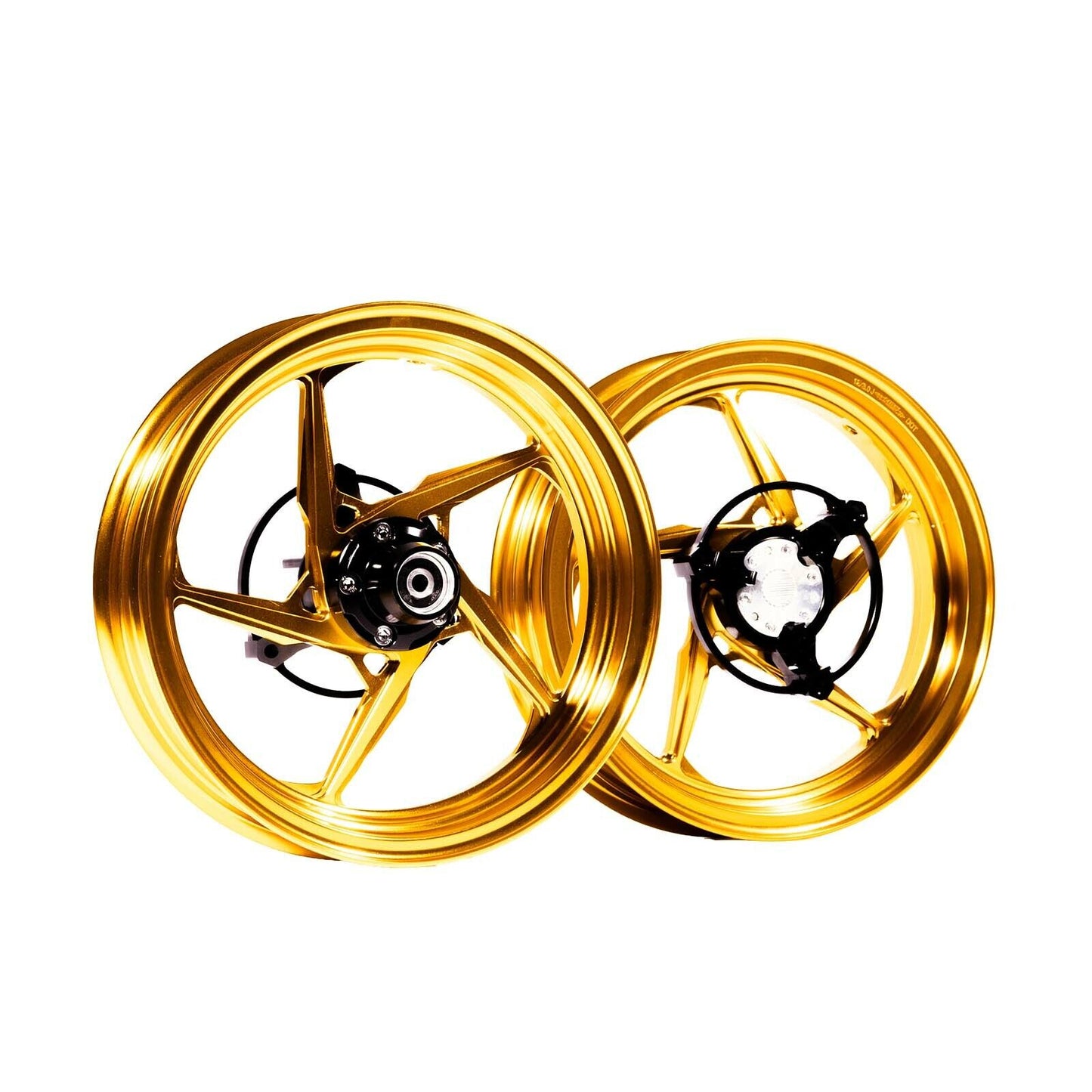 MOS GR05 Forged Aluminum Alloy Rims Wheels for Yamaha Zuma 125 2022-2024 Gold