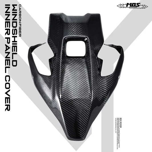 MOS Carbon Fiber Windshield Inner Panel Cover for Yamaha TMAX 560 2022-2023