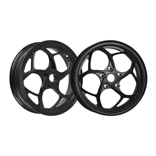 MOS GTS Forged Aluminum Alloy Rims Wheels for Vespa GTS 300 ABS Black