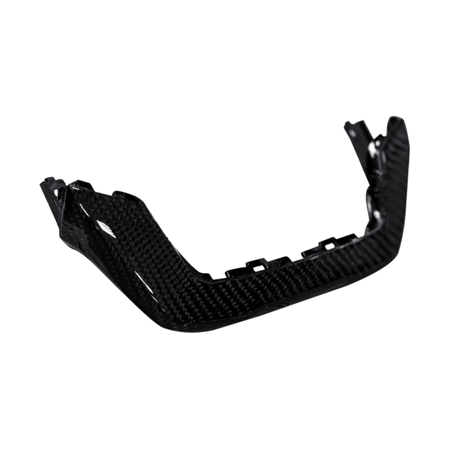 Sleek Wrapped Carbon Fiber Headlight Upper Cover for Yamaha Zuma 125 2022 - 2024