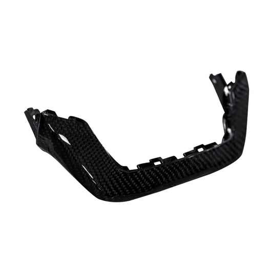 Sleek Wrapped Carbon Fiber Headlight Upper Cover for Yamaha Zuma 125 2022 - 2024