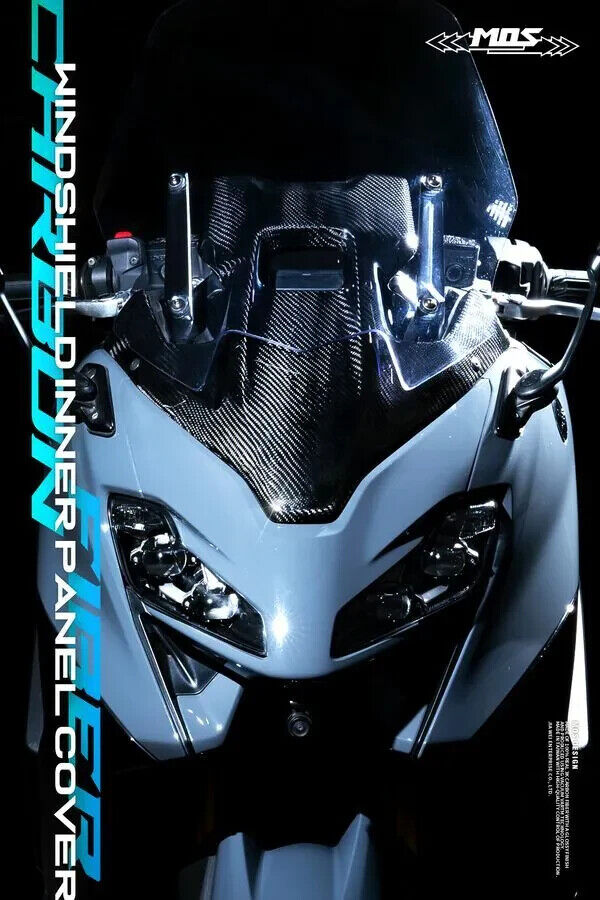 MOS Carbon Fiber Windshield Inner Panel Cover for Yamaha TMAX 560 2022-2023