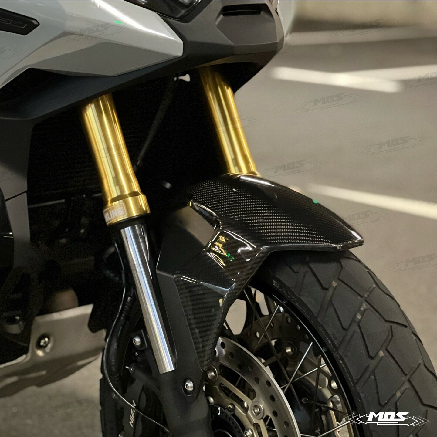 MOS Carbon Fiber Front Fender Upper Cover for Honda X-ADV 750 2017-2023