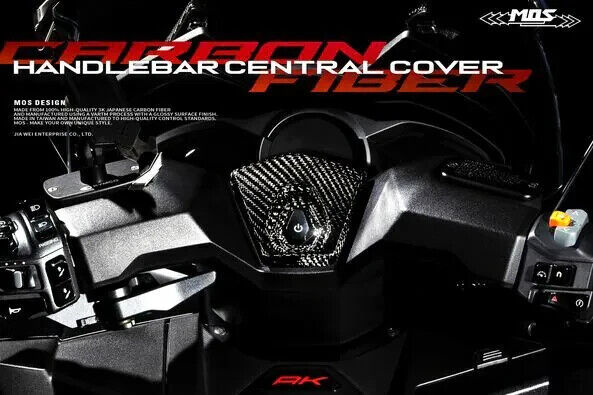 MOS Carbon Fiber Handlebar Central Cover for Kymco AK550 Premium 2022-2024