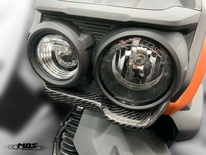 MOS Carbon Fiber Front Headlight Lower Cover for Yamaha Zuma 125  2022 - 2024