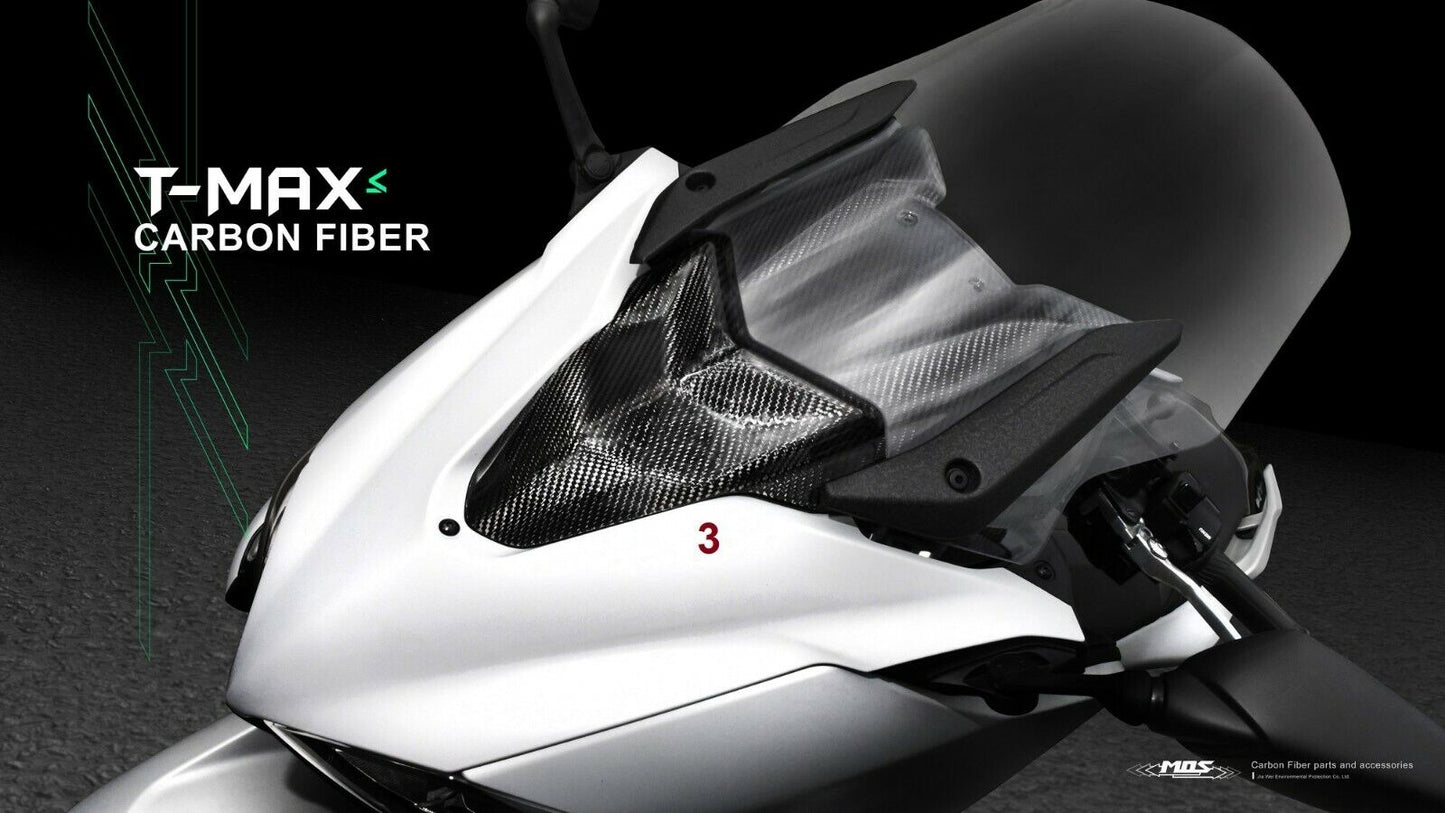 MOS Carbon Fiber Windshield Inner Panel Cover for Yamaha TMAX 530 560 2017-2021
