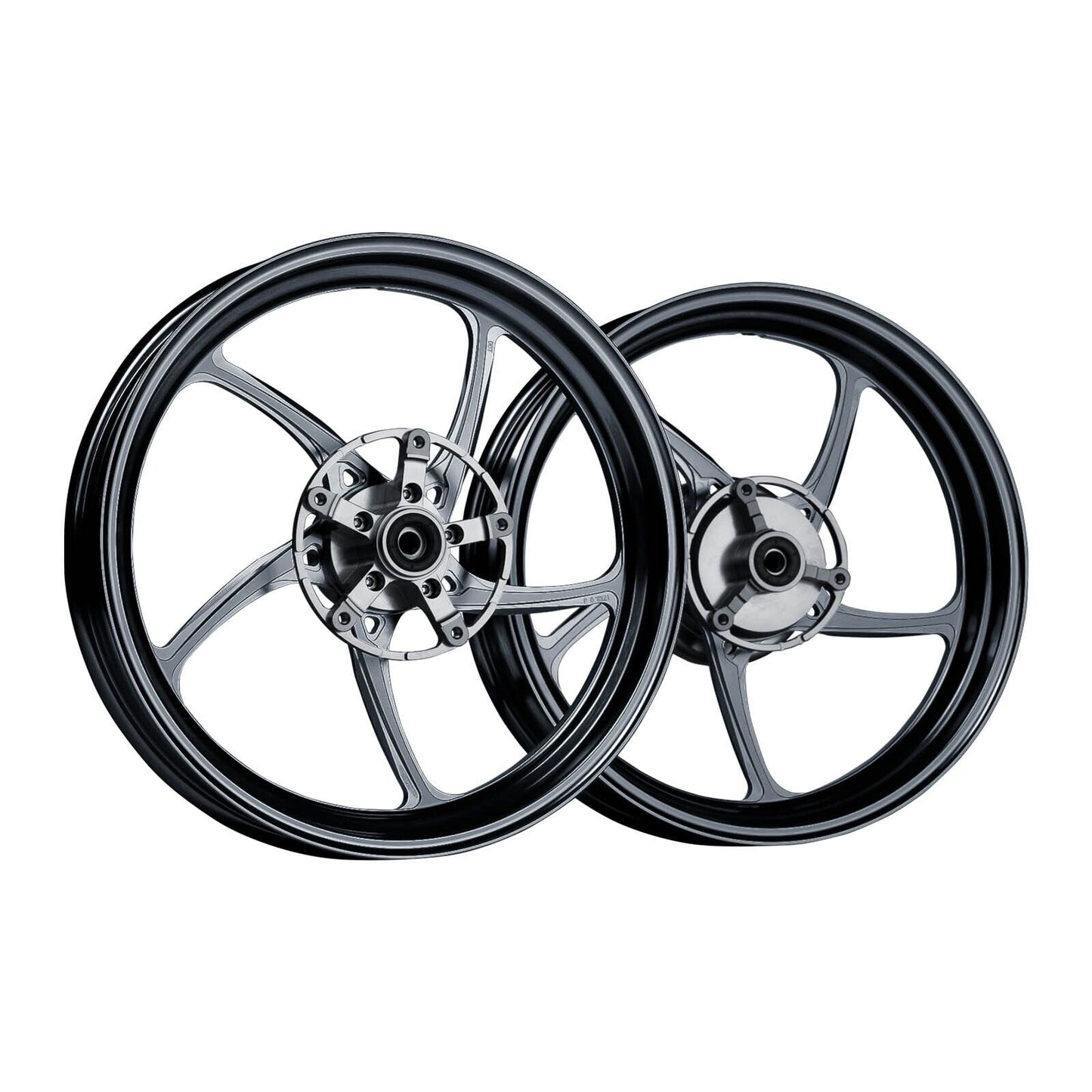 MOS RF05R Forged Alloy Rims Wheels for Yamaha YZF R3 MT03 15-24 NON-ABS Black