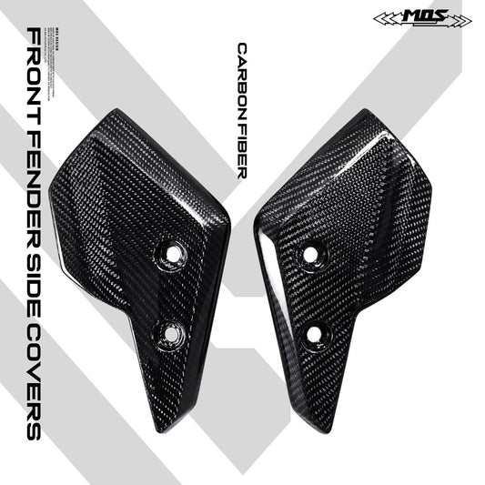 MOS Carbon Fiber Front Fender Side Covers for Kymco AK550 Premium 2022-2024