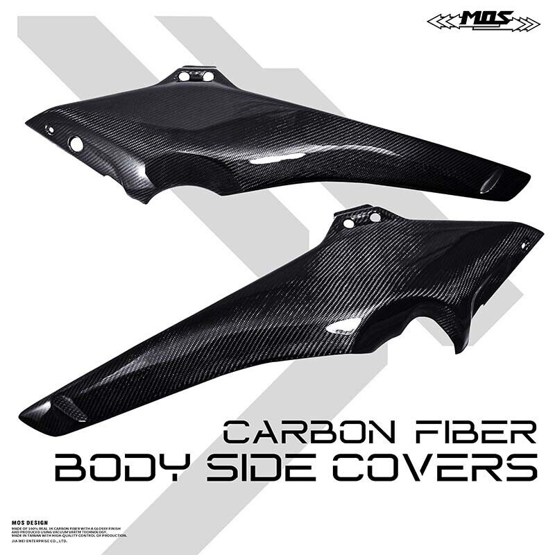 MOS Carbon Fiber Body Side Covers for Yamaha TMAX 560 2022 2023