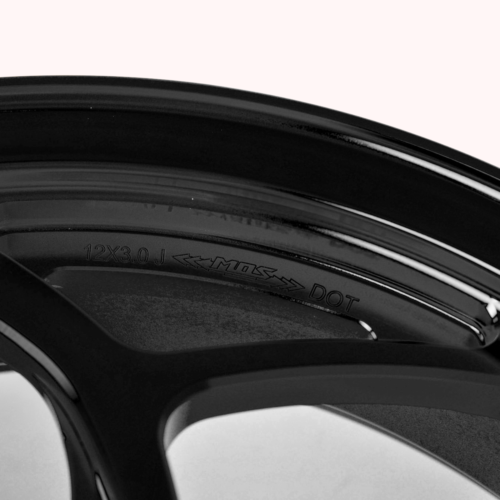 MOS GTS Forged Aluminum Alloy Rims Wheels for Vespa GTS 300 ABS Black