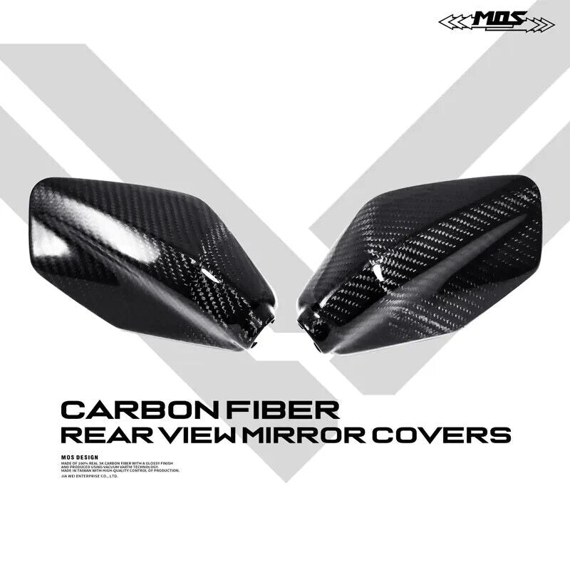 MOS Carbon Fiber Mirror Covers for Kymco AK550 18-24 / AK550 Premium 22-24