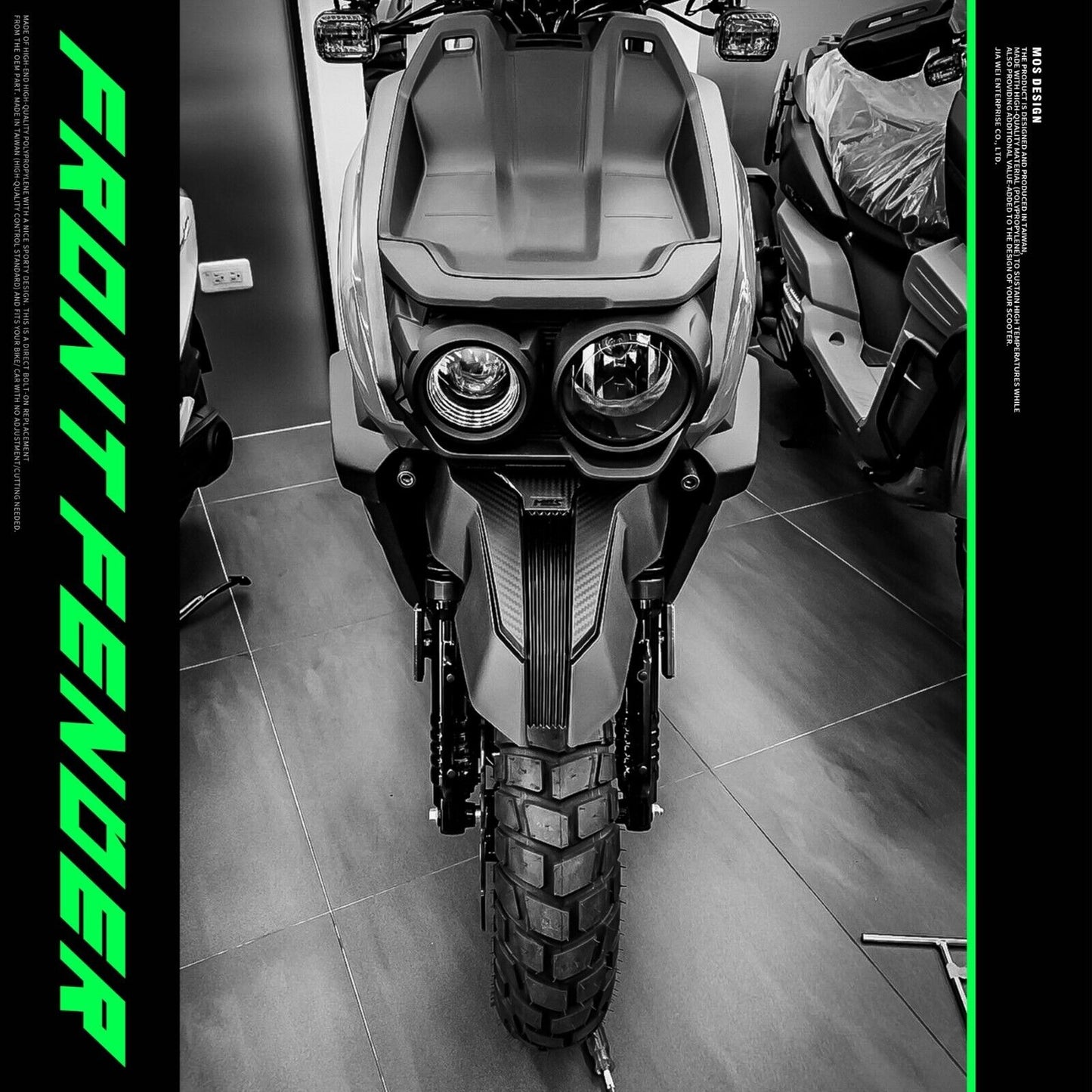 MOS Front Fender Tire Hugger Mudguard for Yamaha Zuma 125 2022 - 2024
