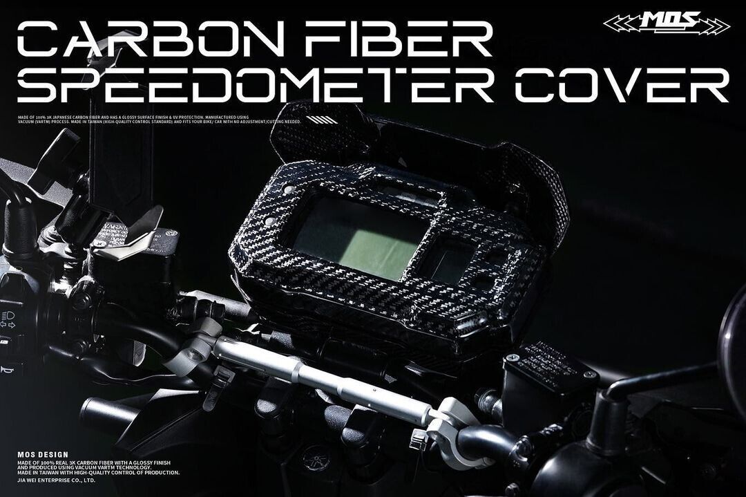 MOS Carbon Fiber Speedometer Upper Cover for Yamaha Zuma 125  2022 - 2024