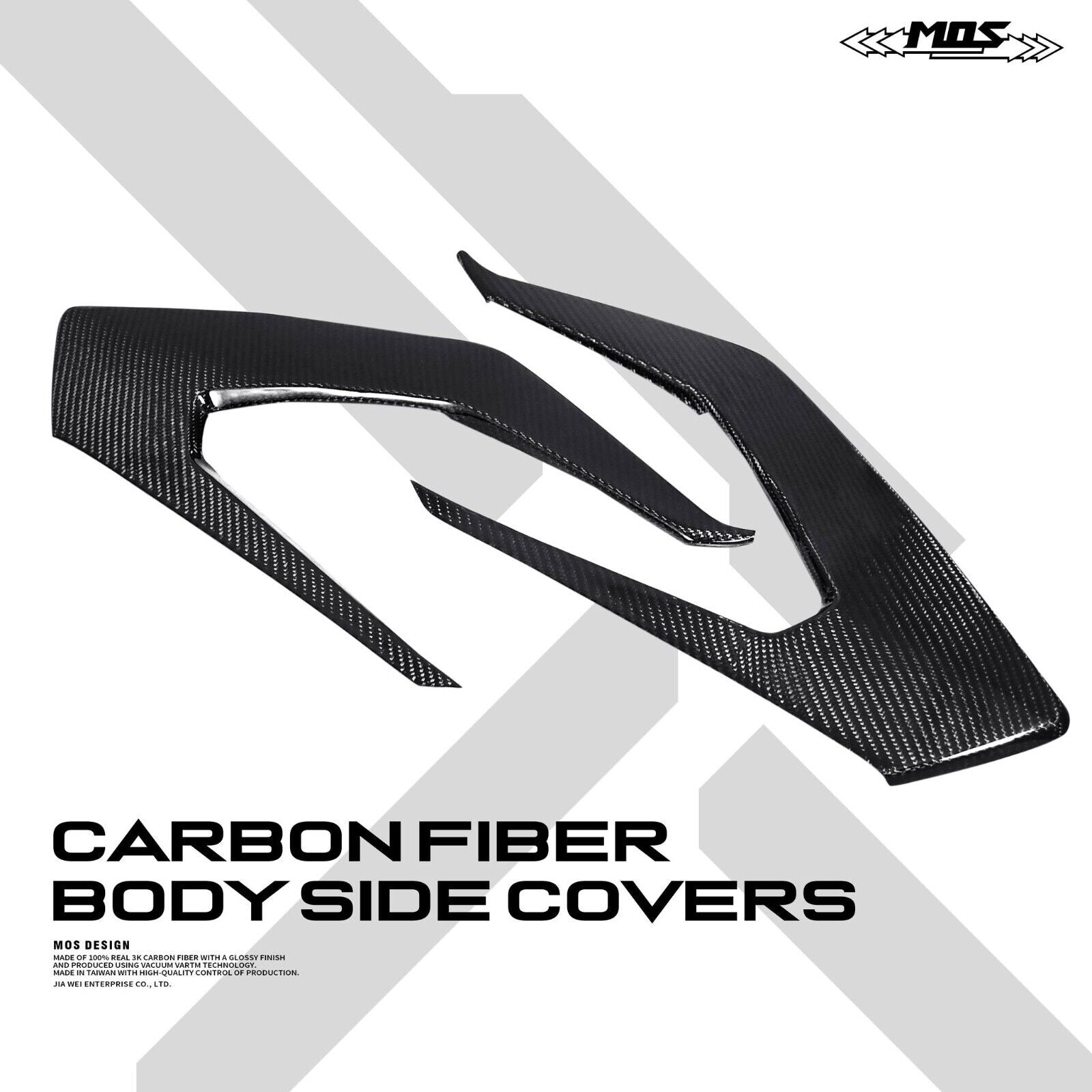 MOS Carbon Fiber Body Side Covers for Kymco AK550 Premium 2022-2024
