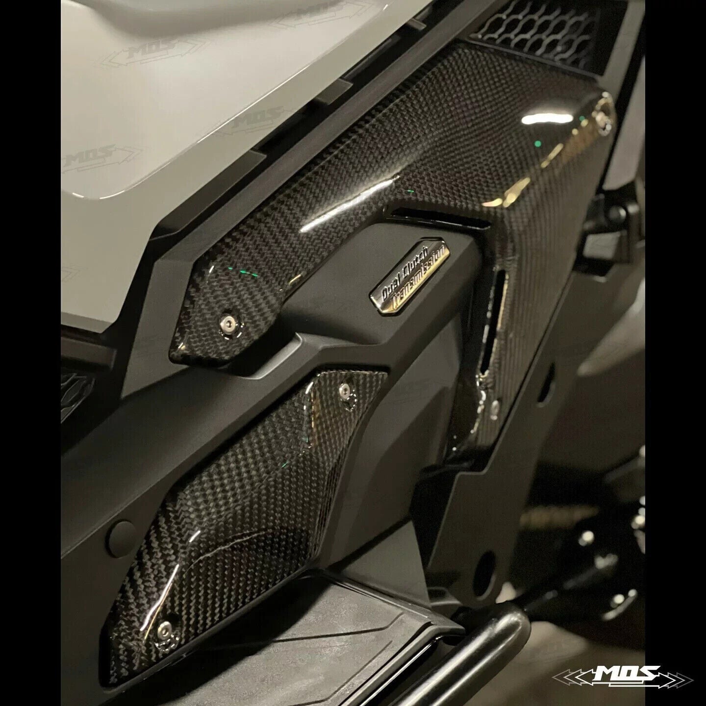 MOS Carbon Fiber Footrest left Side Cover for Honda X-ADV 750 2021-2023