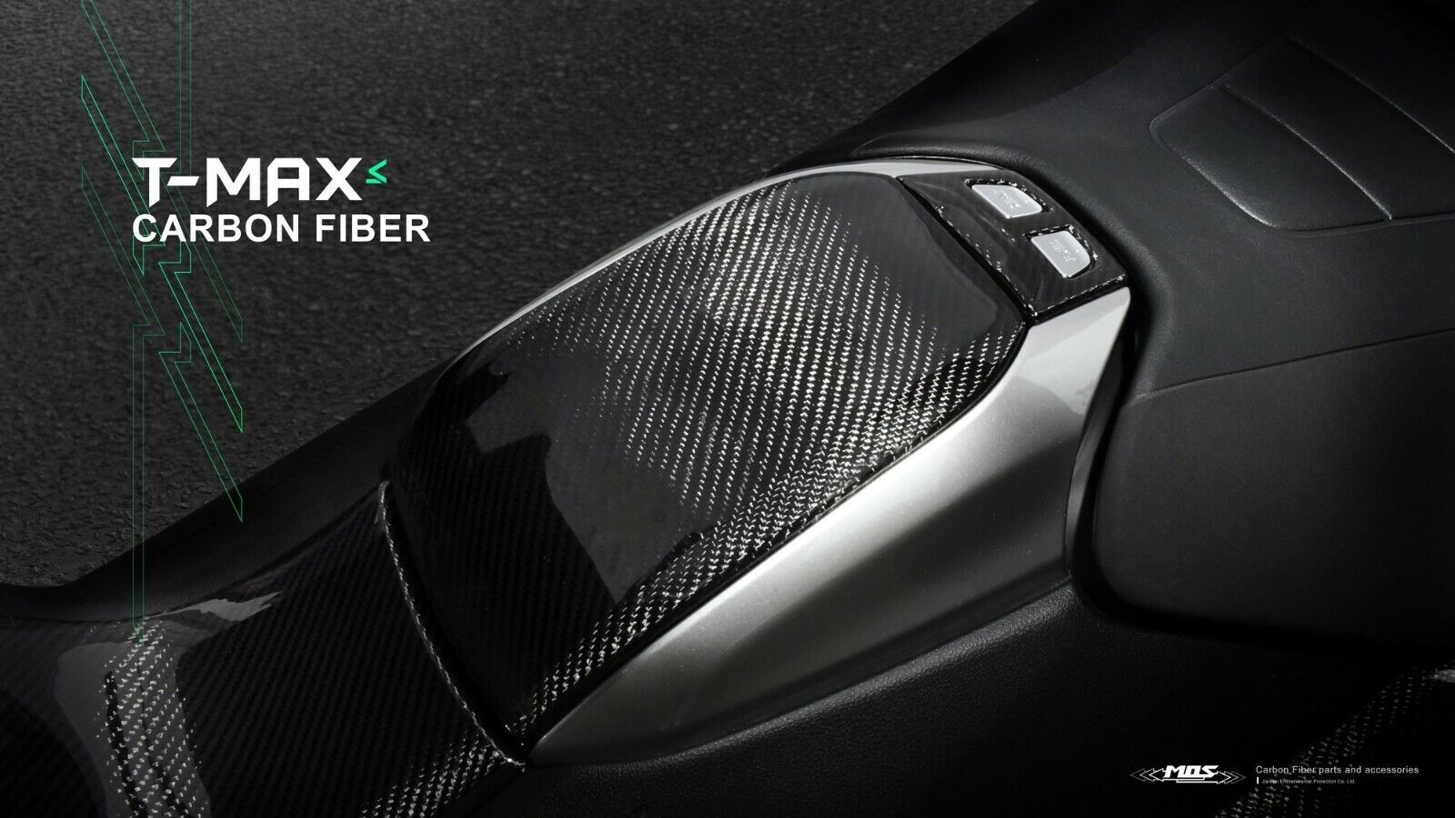 MOS Carbon Fiber Fuel Tank Cover Set for Yamaha TMAX 530 560 2017-2021