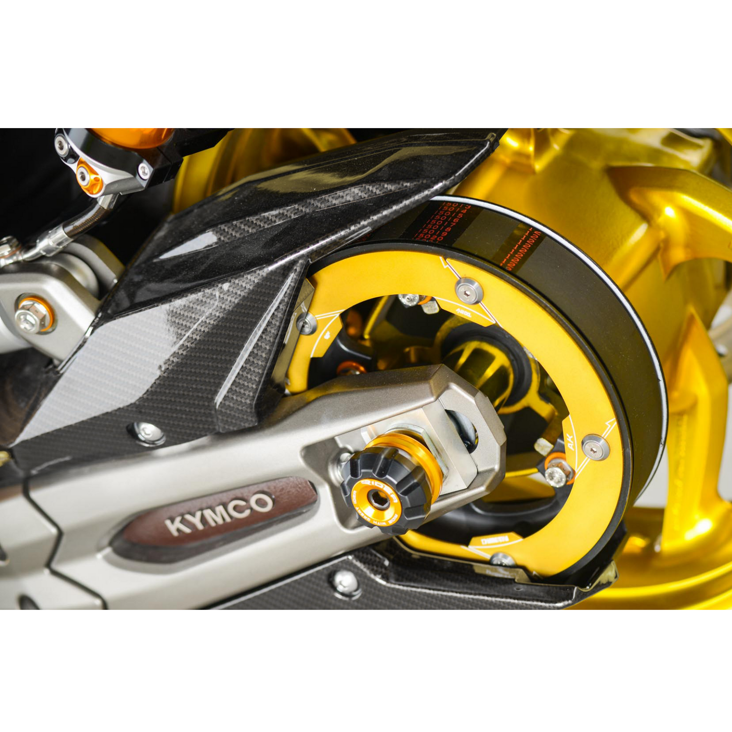 MOS Carbon Fiber Belt Chain Upper Cover for Kymco AK550 18-24 / Premium 22-24