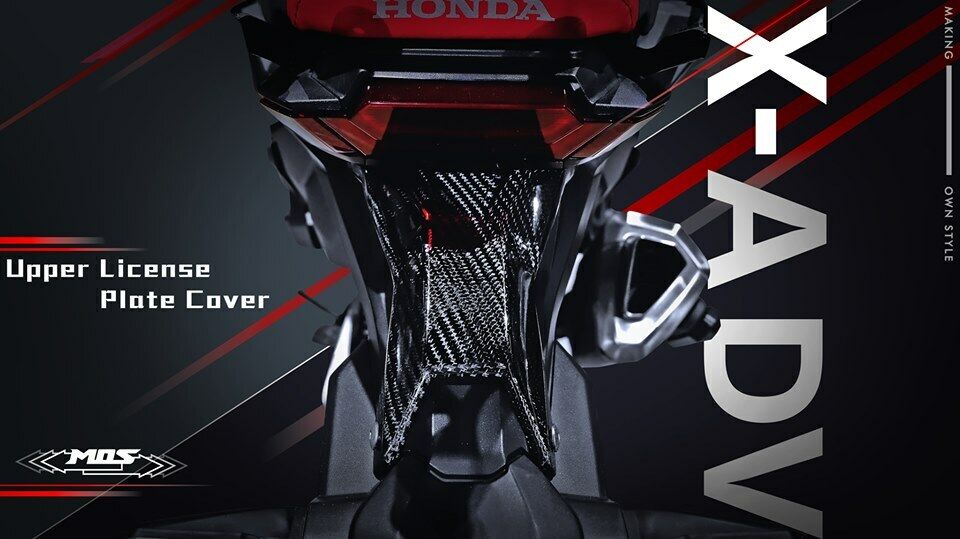 MOS Carbon Fiber Rear Fender Stay Upper Cover for Honda X-ADV 750 2017-2020