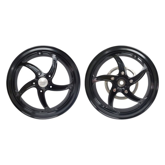 MOS SPRINT Forged Aluminum Alloy Wheels Rims for Vespa Sprint 125 150 Black