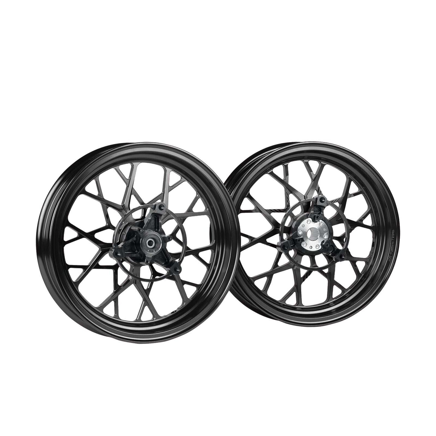 MOS FS20 Forged Aluminum Alloy Wheels for Yamaha NMAX 155 2020-2024 Black