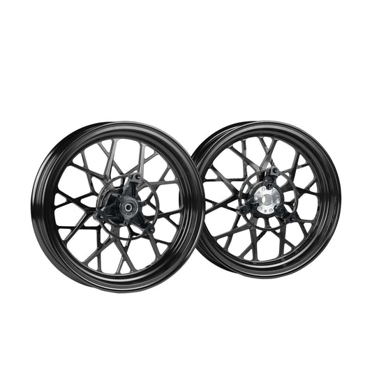 MOS FS20 Forged Aluminum Alloy Wheels for Yamaha NMAX 155 2020-2024 Black